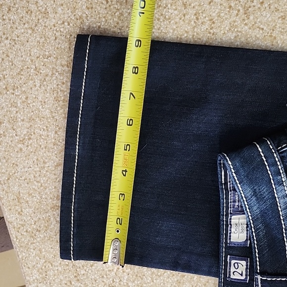 NWT Miss Me Chloe Boot Cut Bling Cross Jeans Size 29 Long - Picture 7 of 12